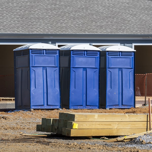 how often are the portable restrooms cleaned and serviced during a rental period in Boligee